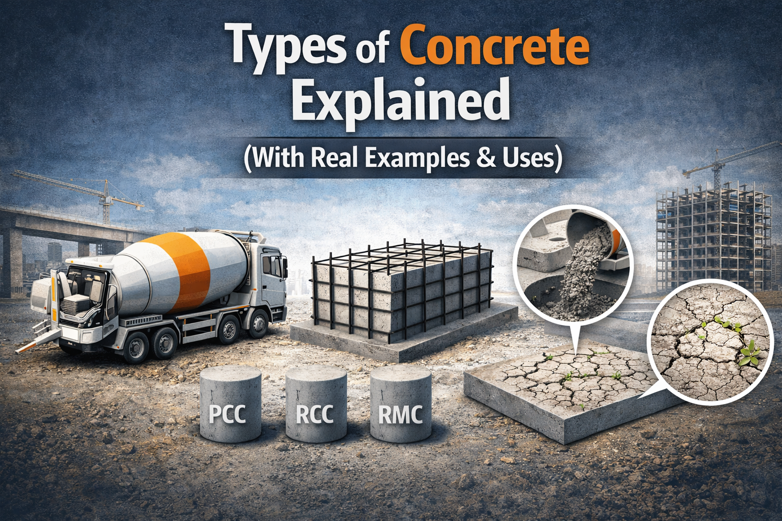 tyoe of concrete explained